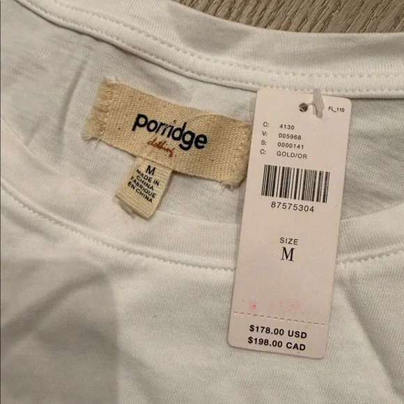 NWT Porridge Crew-Neck Metallic Twofer Mini Dress - Picture 4 of 5